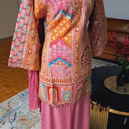 Indian Three-Piece Set with Heavy Embroidery